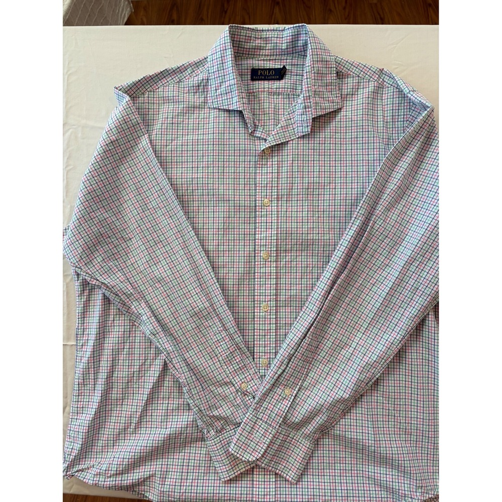 Polo Ralph Lauren Men's Plaid Button Down Shirt XL Long Sleeve Casual